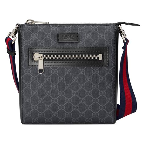 Small GG crossbody bag in black GG Supreme 